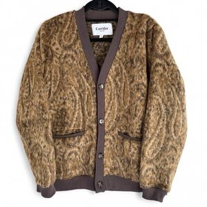 Corridor NYC men’s opus cardigan small s paisley pattern like new Portugal